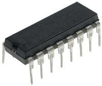 ULQ2004A Mikroshēma, Driver; darlington,transistor array, 0.5A, 50V, Channels: 7, DIP16