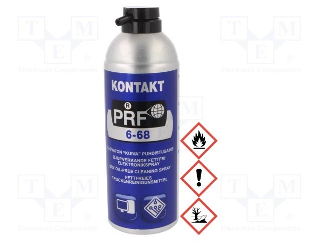 PRF 68/520 kontact spray oil free, kontaktu tirišanai, 520cm3