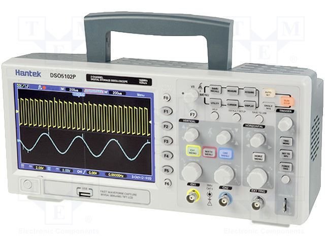 Oscilloscope: digital, Band: ≤100MHz, Channels: 2, 40kpts, Plug: EU, Manufacturer: HANTEK