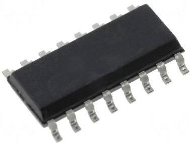 74HC166D SMD Mikroshēma 8-BIT SHIFT-REGISTER, SO16