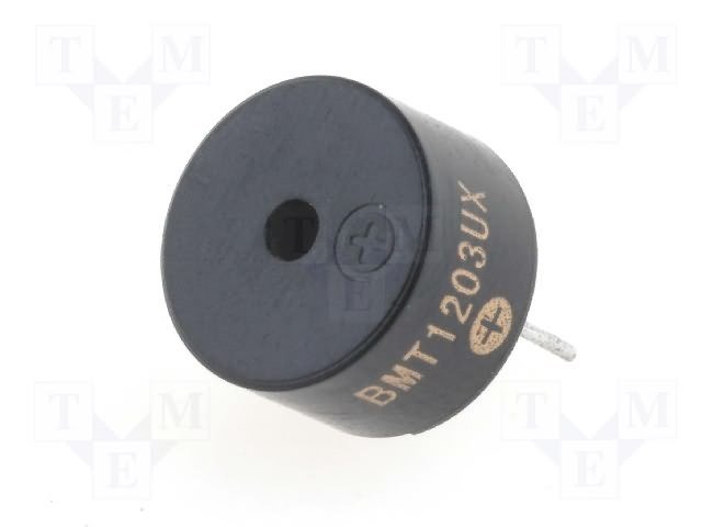 Zummers, 2-5V, 30mA, 82dB, 2300Hz, 12x7.5mm