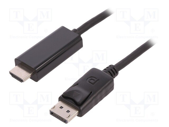 DISPLAYPORT štekers/HDMI štekers, vads, 2m