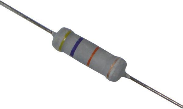 0R47 3W, ±5%; Ø5.5x16mm, Rezistors, metal oxide