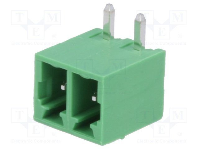 Terminal blocks PCB, štekers/ligzda, 2pin, 3.81mm, leņķisks, 7A