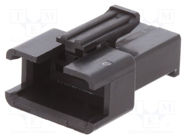 SM connector, 4pin, ligzda/papa uz vadam, bez kontaktiem, solis=2.5mm, 250V/3A