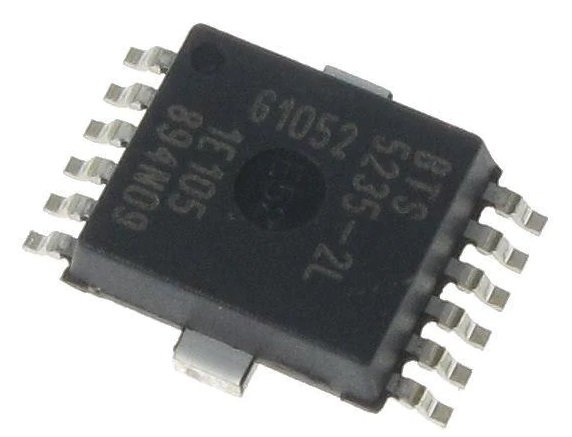 BTS5235-2L SMD Mikroshēma Power Switch ICs - Power Distribution IC POWER SWITCH HIGH SIDE 2.6/3.5A, DSO-12