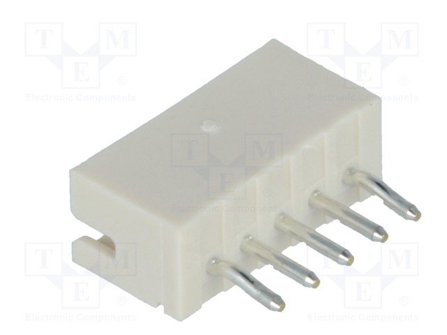 5pin, ligzda/papa, šasijai, solis=1.5mm, THT, 50V/1A