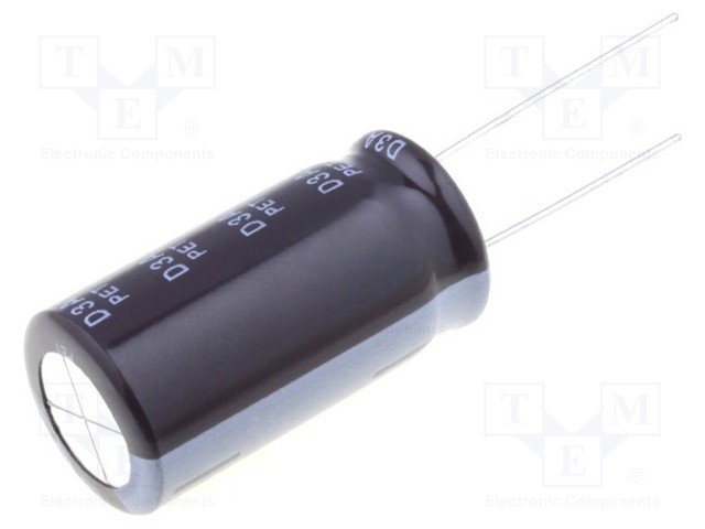 47/450V, 105C, Ø16x32mm, ±20%, Kondensators elektrolītisks, 2000h, SAMWHA, ar lokaniem izvadiem