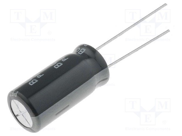 2200/6.3V, 105C, Ø10x20mm, ±20%, Kondensators elektrolītisks, 2000h, SAMWHA, ar lokaniem izvadiem