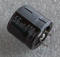 56/400V, 105C, Ø22x20mm, ±20%, Kondensators elektrolītisks, 5000h, Jamicon, SNAP-IN