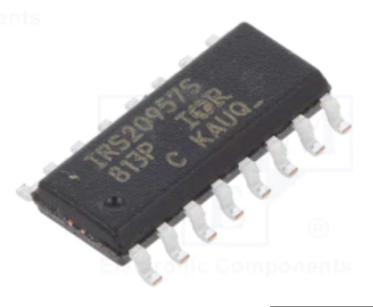 IRS20957S(98-0502)SMD Mikroshēma Protected Digital Audio Driver, 10...15VDC, SO16