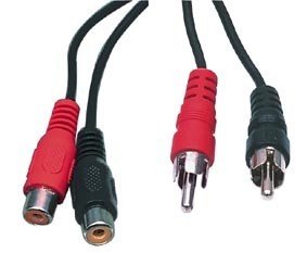 2RCA štekers/2RCA ligzda vads, 5m