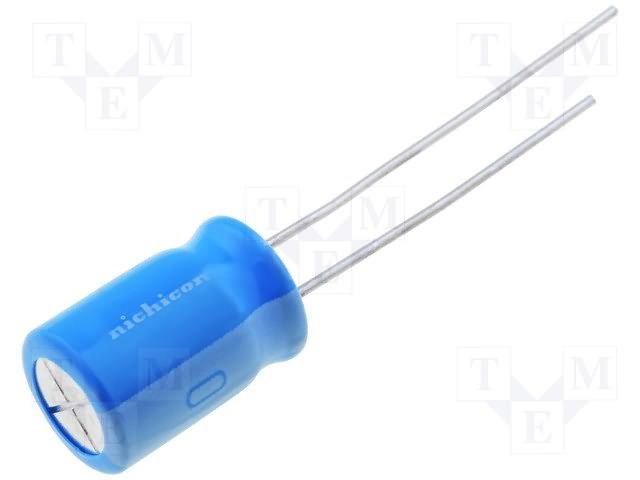 2200/10V, -40...125°C, Ø12.5x25mm, Kondensators elektrolītisks, 10000h, 0.033R, NICHICON, ar lokanien izvadiem