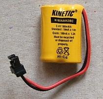 Akumulatori Kinetic N180AAAK2BC Ni-Cd, 180mAh, 2.4V 28gr.