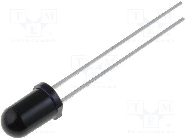 Fotodiode infrasrkanas gaismas spektra, 5mm, 935nm, 100mW, 5ns