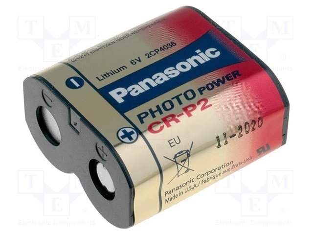 CRP2, litija baterija, 6.0V, 1400mAh, PANASONIC, 42.3g