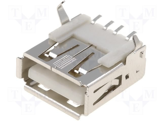 USB A(2.0) ligzda uz šasijai, SMD montāža