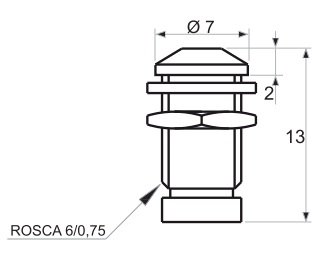 RTM-3010 3mm metaliskais turetājs gaismam diodiem