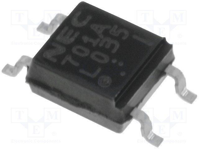 PS2701A-1 SMD Optrons, izeja fototranzistors, 70V, 50-300%@5mA, 3.75kV, SMD-4