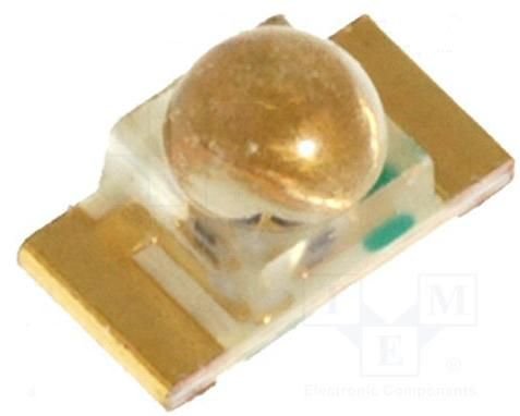 Gaismas diode SMD, oranžs, 1206, 280-700mcd, 2.1...2.5V/20mA, 601nm, 50grad., 1206