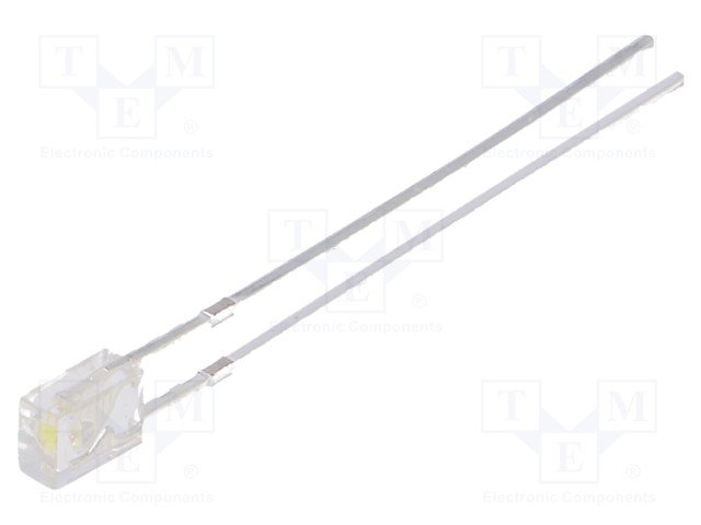 2x3x4mm, auksta balta, 750-1000mcd, 100°, 2.9...3.6V/20mA, taisnleņķa LED