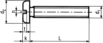 Skrūve plastmasas M4.0x40mm