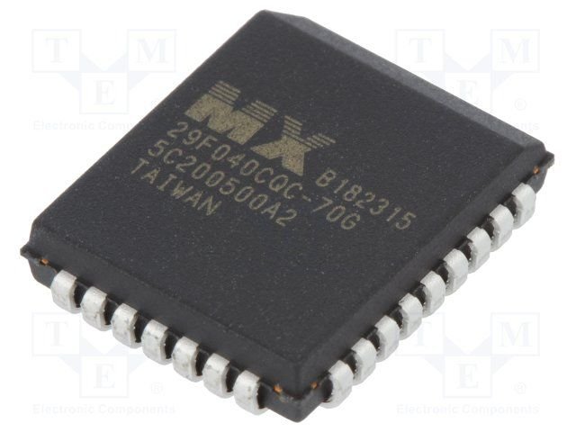 29F040CQC-70G SMD Mikroshēma Memory; NOR Flash, parallel, 512kx8bit, 70ns, PLCC32