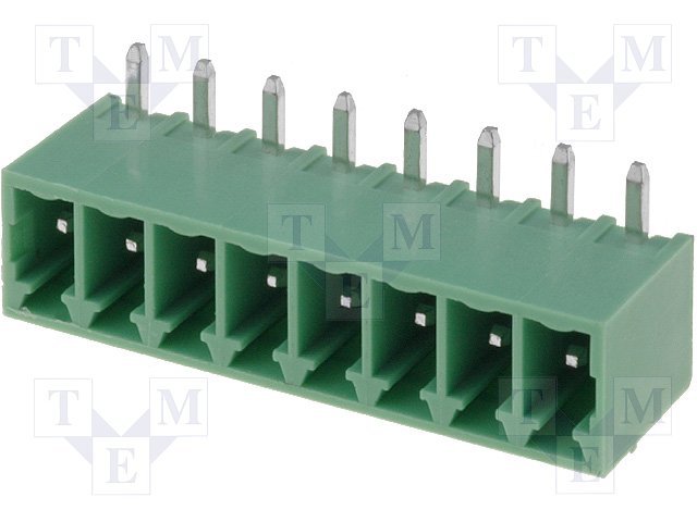 Terminal blocks PCB, štekers, 8pin, 3.50mm, 7A, leņķisks