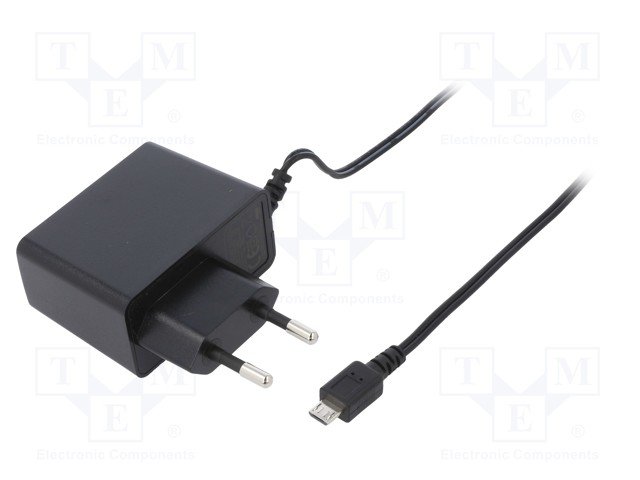 Barošanas bloks 220V=>5V(microUSB-B), 2A, 10W, 170gr.