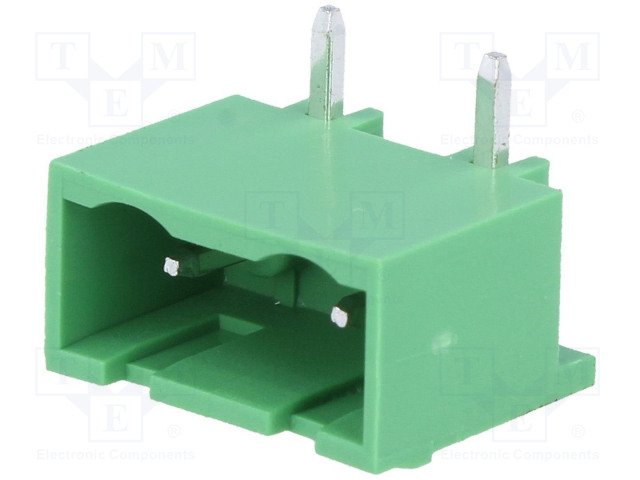 Terminal Blocks PCB, ligzda, 2pin, 7.5mm, 2.5mm2, 20A, 400V, leņķisks 90°