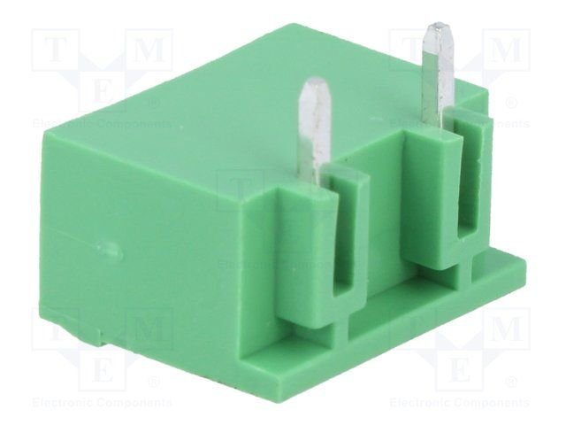 Terminal Blocks PCB, ligzda, 2pin, 7.5mm, 2.5mm2, 20A, 400V, leņķisks 90°