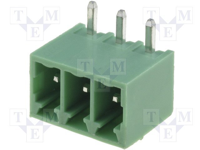 Terminal blocks PCB, štekers, 3pin, 3.50mm, 7A, leņķisks