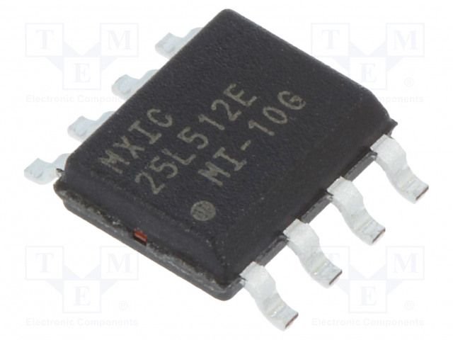 25L512EMI-10G SMD Mikroshēma, FLASH memory, 512kbit, SPI, 104MHz, 2.7÷3.6V, serial, SOP8