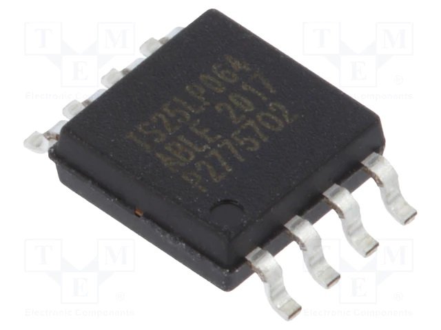 25Q64CSIG SMD Mikroshēma Memory: FLASH, 64Mb, QPI, SPI, 133MHz, 2.3÷3.6V, SO8