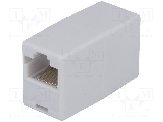 Datora ligzda RJ45 uz RJ45 ligzda, 8p8c, pāreja