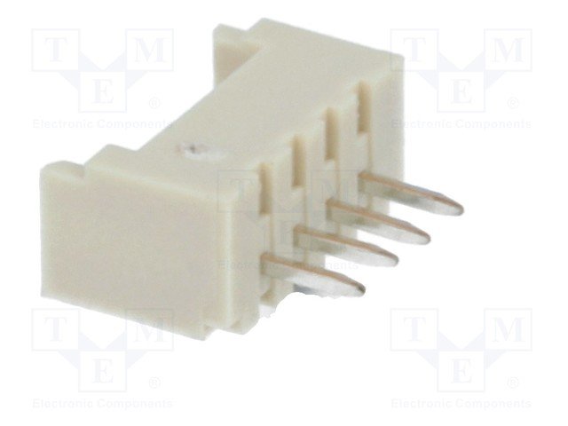 4pin, ligzda/papa, šasijai, solis=1.25mm, taisns, THT, 125V/1A, Micro serija