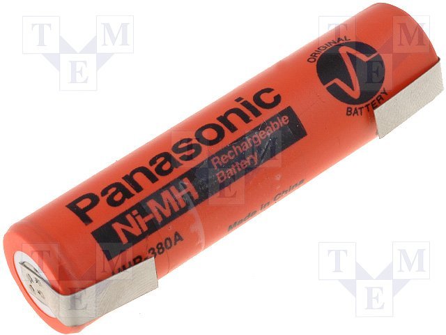 Akumulatori 4/3A, 4/3R23, PANASONIC, ar plakaniem izvadiem, NI-MH, 3800mAh, 1.2V, Ø17x67mm, 12gr.