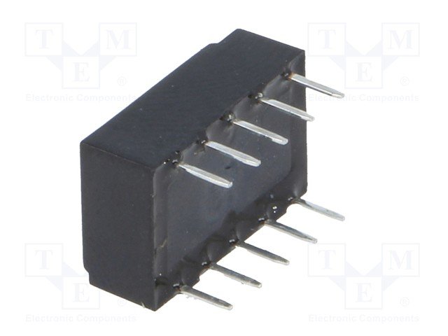 Relejs DC24V, DPDT, 2x0.5A/120VAC, 2x1A/30VDC, 2.88kΩ(8.3mA), divi kontakti uz pārslēgšanu, bistabilas/polarizetais, 9x14x5mm, ZETTLER