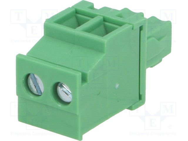 Terminal blocks vadam, ligzda, 2pin, 3.50mm, 0.5÷1.5mm2, leņķisks, 7A