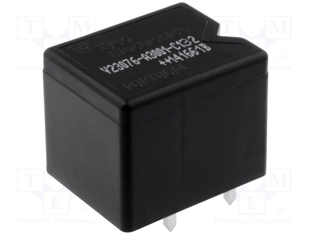 Relejs DC12V, SPST-NO, 45A/12VDC, 90R(133mA), viens kontakts uz saslēgšanu, 26.1x21.2x21.1mm, TE Connectivity