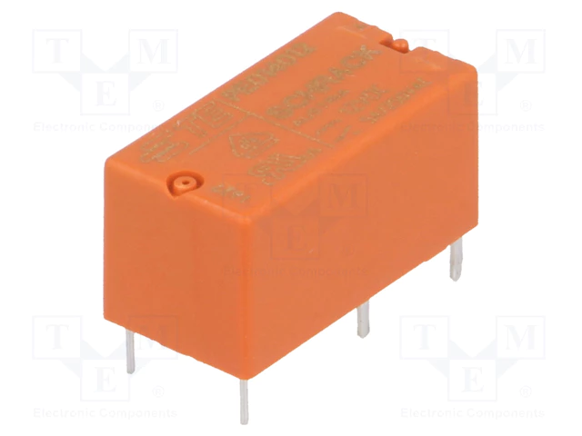 Relejs DC12V, SPDT, 5A/250VAC, 5A/30VDC, 685R(17.5mA), viens kontakts uz parslēgšanu, 20x10.6x10mm, TE Connectivity