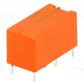 Relejs DC24V, SPST-NO, 6A/250VAC, 6A/30VDC, 2.88kΩ(8.3mA), viens kontakts uz saslēgšanu, 20x10,6x10mm, TE Connectivity