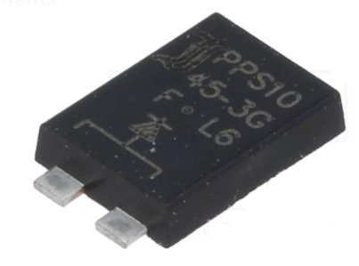 PPS1045-3G, SMD, Diode Schottky, 45V, 10A, PowerSMD