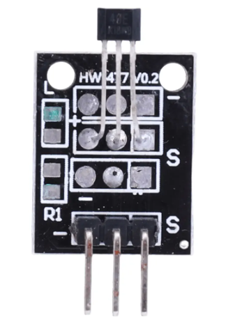 Modulis: Halles magnētiskā sensors, 4.5V to 24V, 19x15x3mm, KY-003