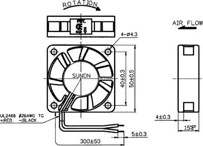 50x50x15mm, DC12V, MagLev, 21.97m3/h, 29dB, 5000RPM, 0.54W, Ventilators