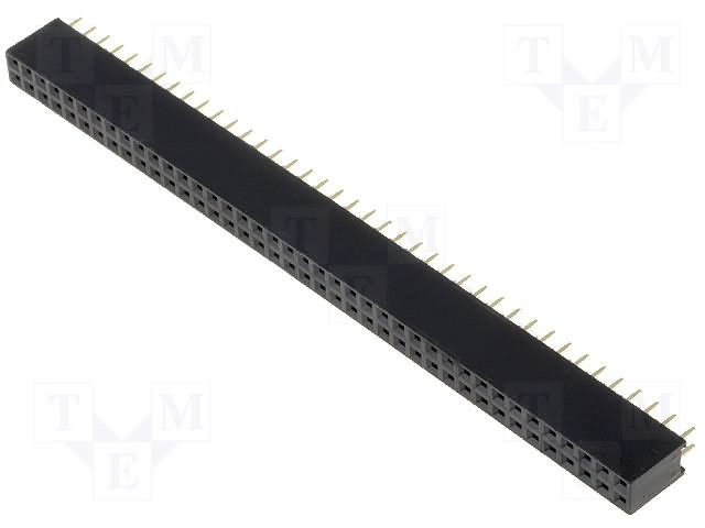 2.54mm uz PCB 2x40pin ligzda, H=8.5mm