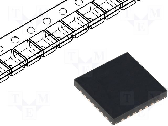 CP2102-GM SMD Mikroshēma Line transmitter-receiver, USB-UART, 3.3VDC, QFN28