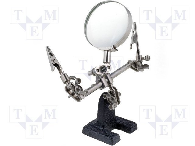 Galda tureklis ar palielina glāzi Ø60mm un plates turetajem, ZD-10D