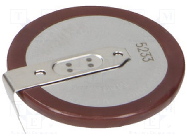 Akumulatori Li-Ion, VL2330, 3.0V, 50maH, 23x3.65mm, horizontala, ar kajam, 4gr