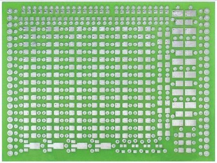 Maketēšanas plate 80x60mm DIP-SMD, stikltekstolits, 1.5mm